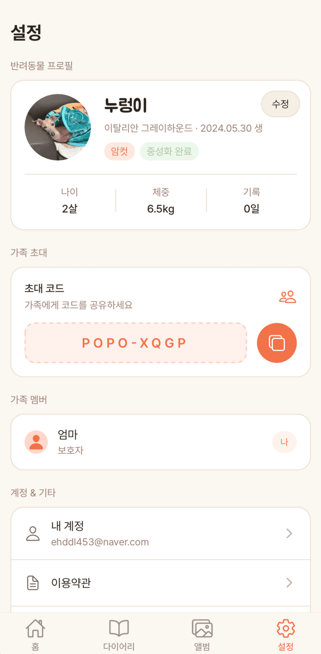 설정